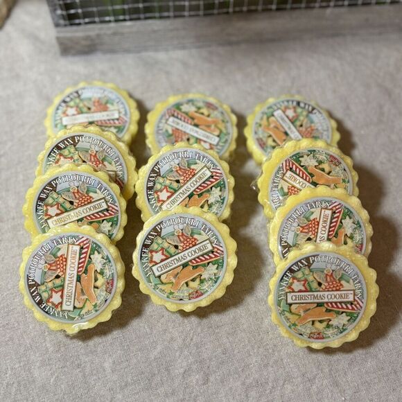 11-Piece Bundle Yankee Candle Christmas Cookie Tarts Wax Potpourri .8 oz each. - Picture 1 of 3